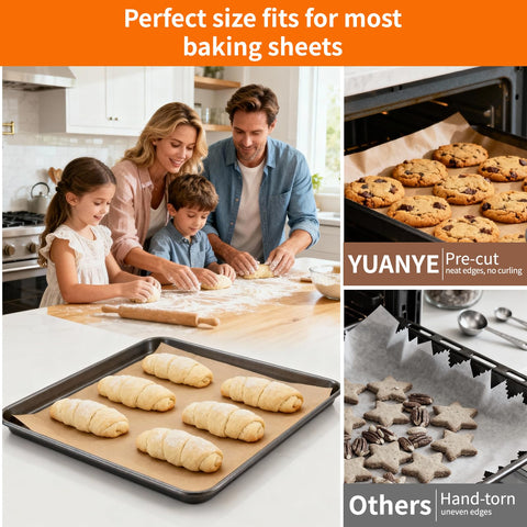 YUANYE versatile parchment for cookies, bread, pastries, and more