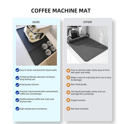 Yudevey silicone mat cleans quickly with wipe or rinse, leaving no residue.