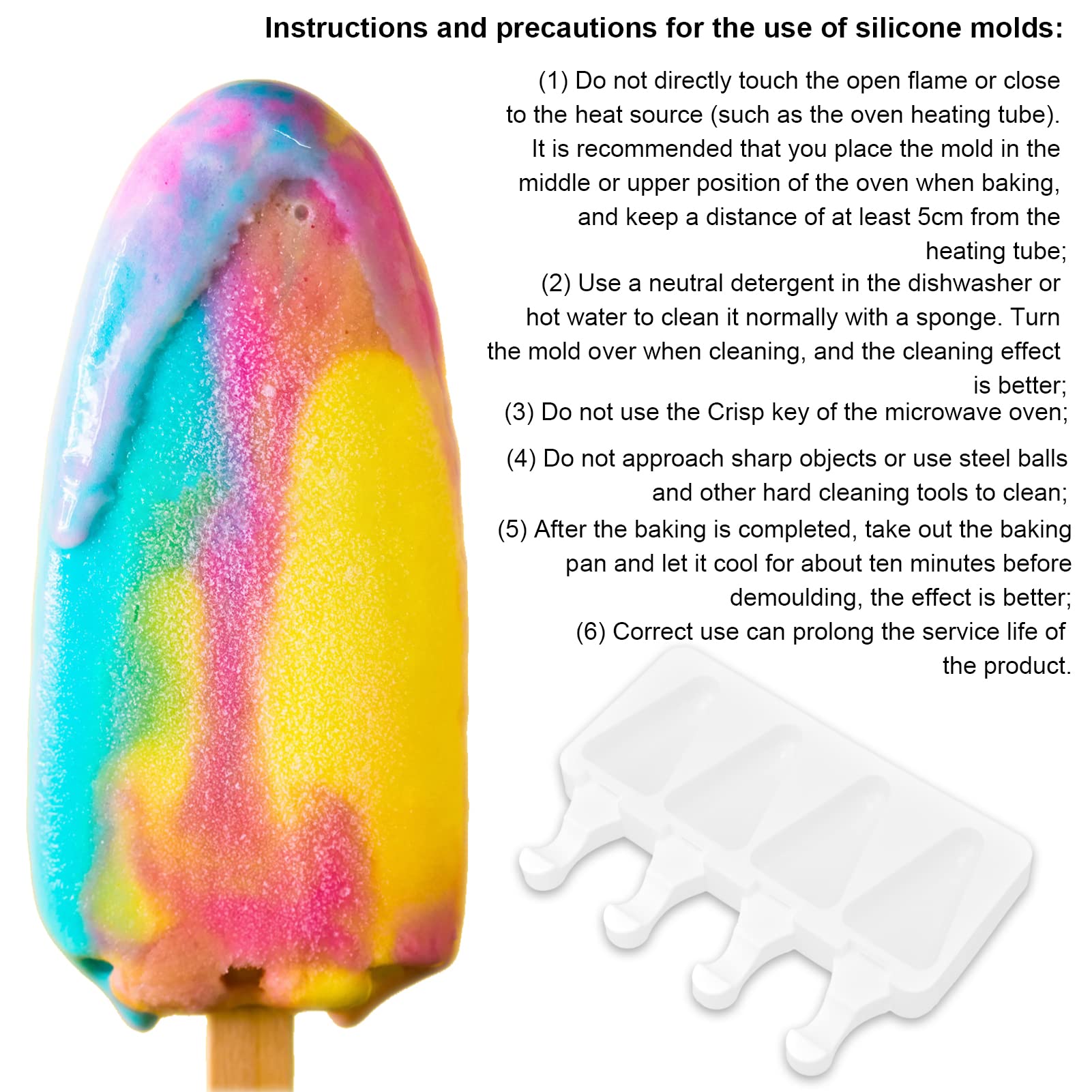 Yuecoom family-friendly silicone mold for DIY frozen treats with friends