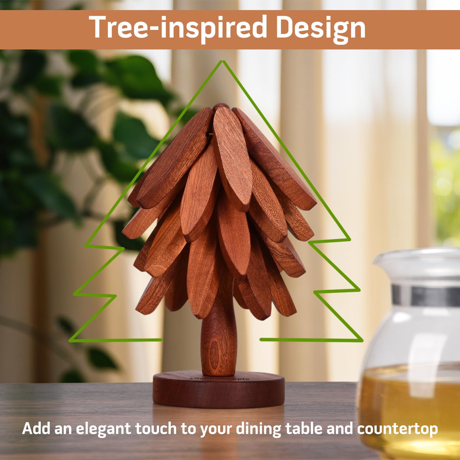 yuejihuisimple heat resistant trivet withstands up to 450°F