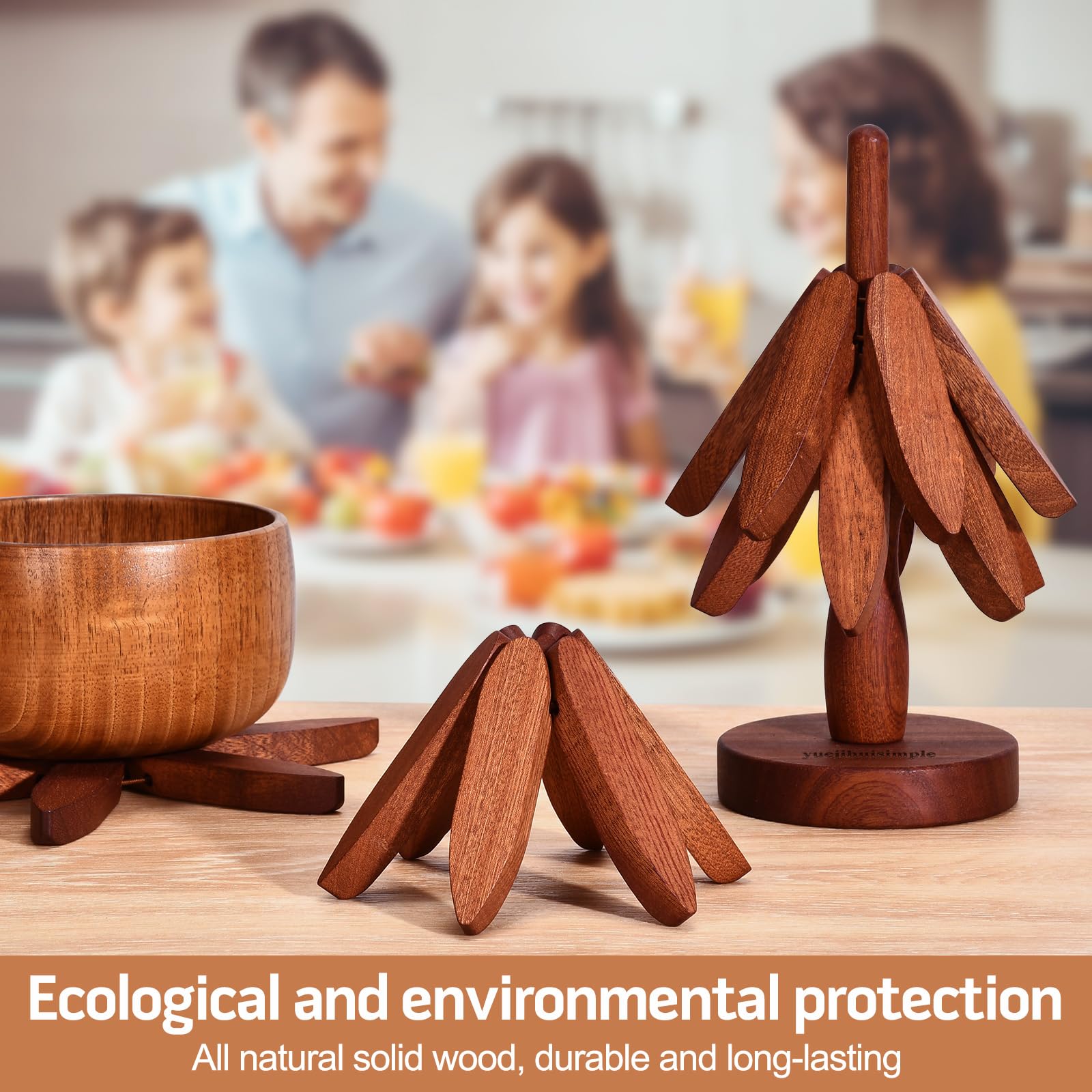 yuejihuisimple unfolding trivet on table demonstrates easy setup