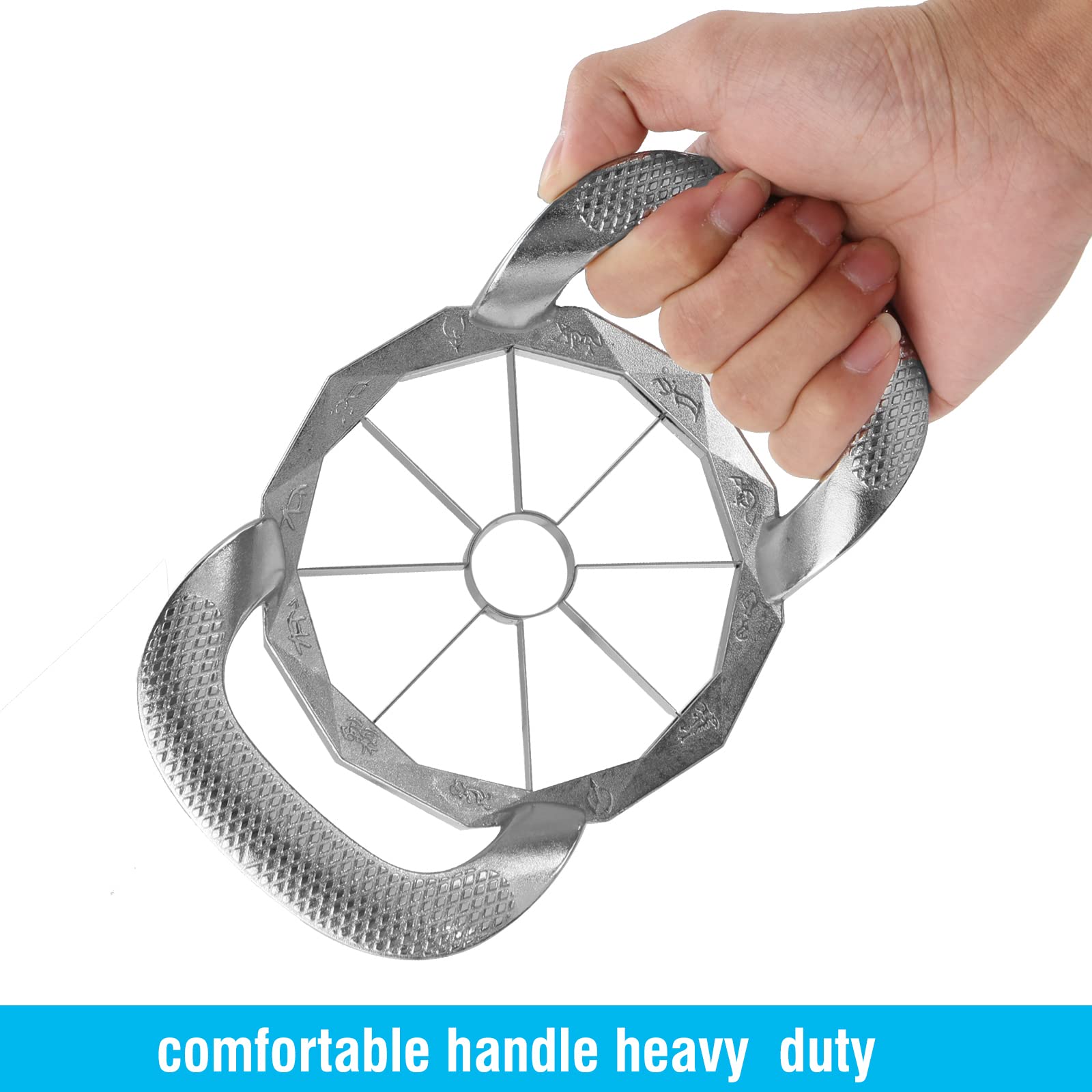 YUEJUJJ Stainless steel blades highlight precision cutting on contact.
