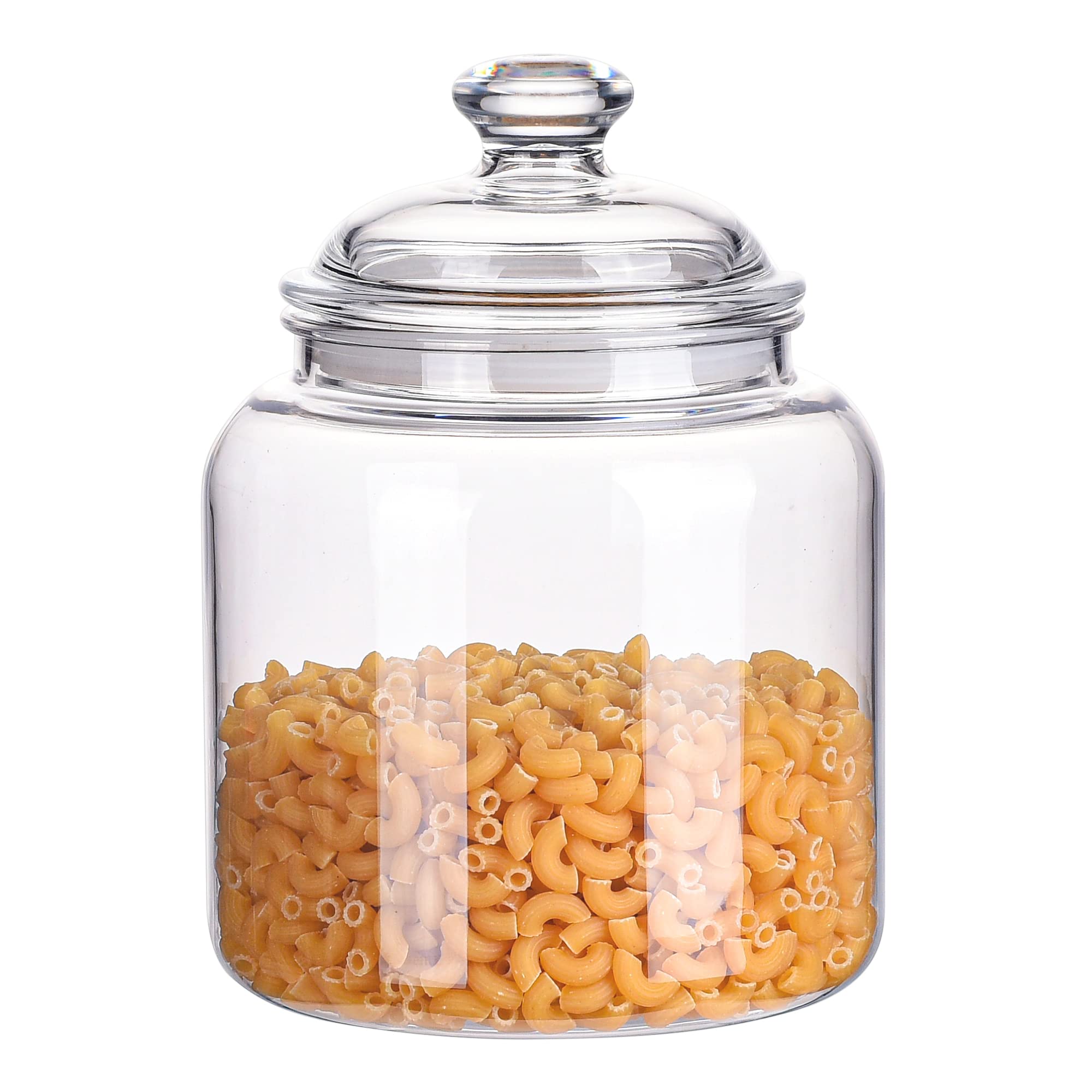 YUEJUM 50oz airtight apothecary jar for coffee keeps aroma fresh and visible