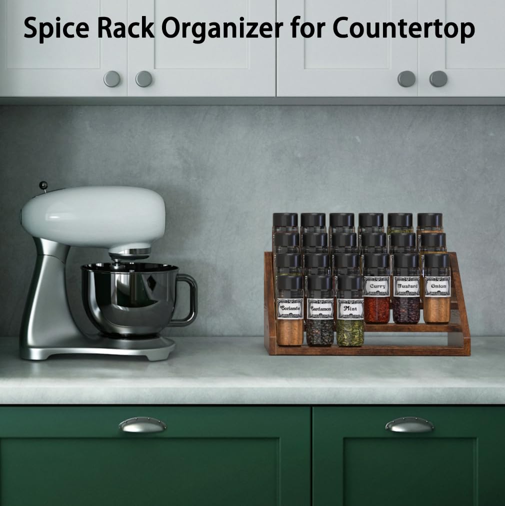 YUELGUANG open design spice rack provides easy access from every side.