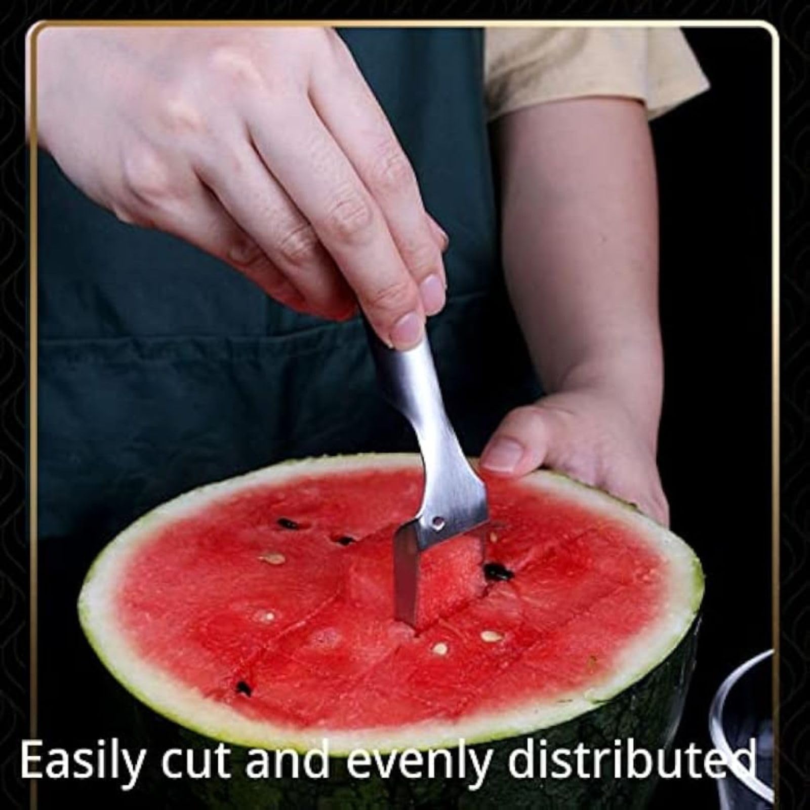 YUEOL ergonomic handheld fruit slicer for comfortable, quick prep