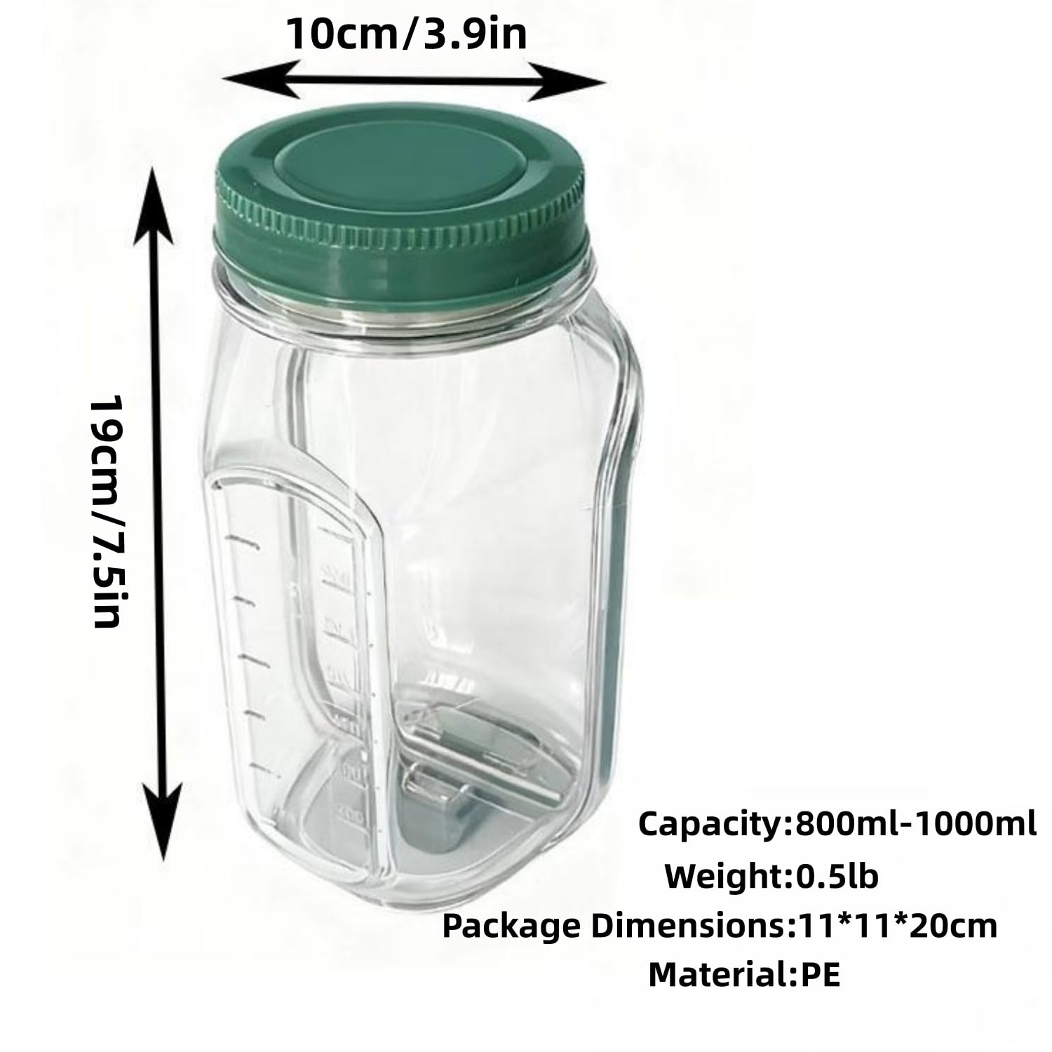 YueYangHuanTai salad dressing container keeping dressings separate.
