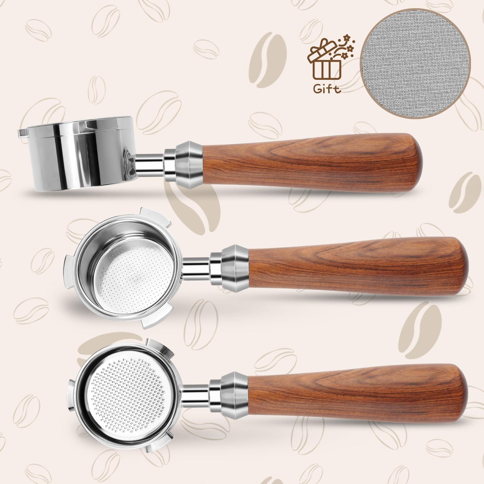 Includes puck screen and filter basket for consistent extraction and easy setup.