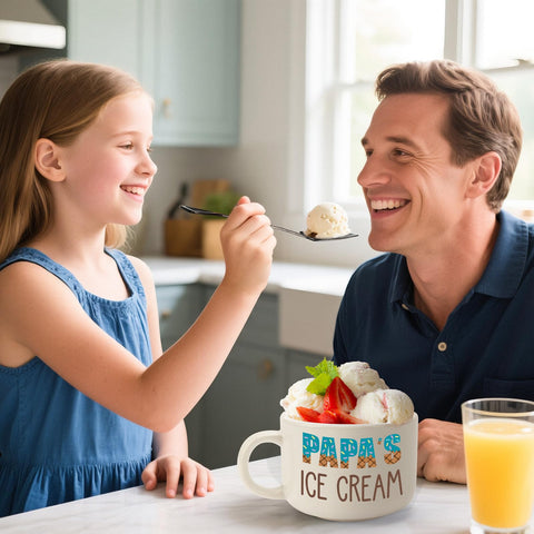 YUEYUQIU Papa ice cream shovel stainless steel with mirror finish for durability.