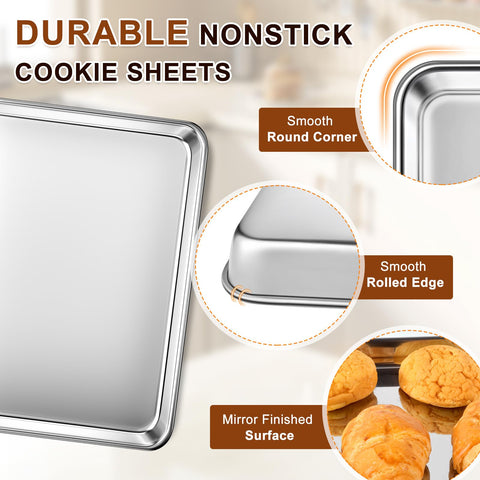 Yuiicaov stainless steel sheet is dishwasher-safe for easy cleanup.