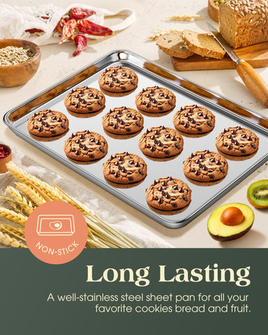 Yuiicaov dishwasher-safe bake pan ready for quick cleanup
