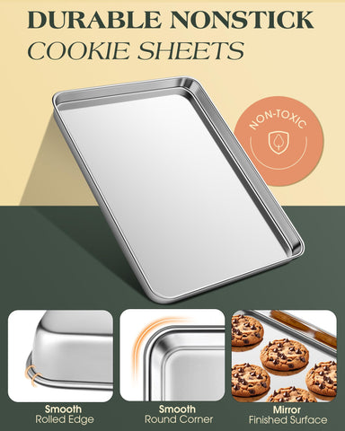 Yuiicaov oven-safe baking sheet up to 450°F in use