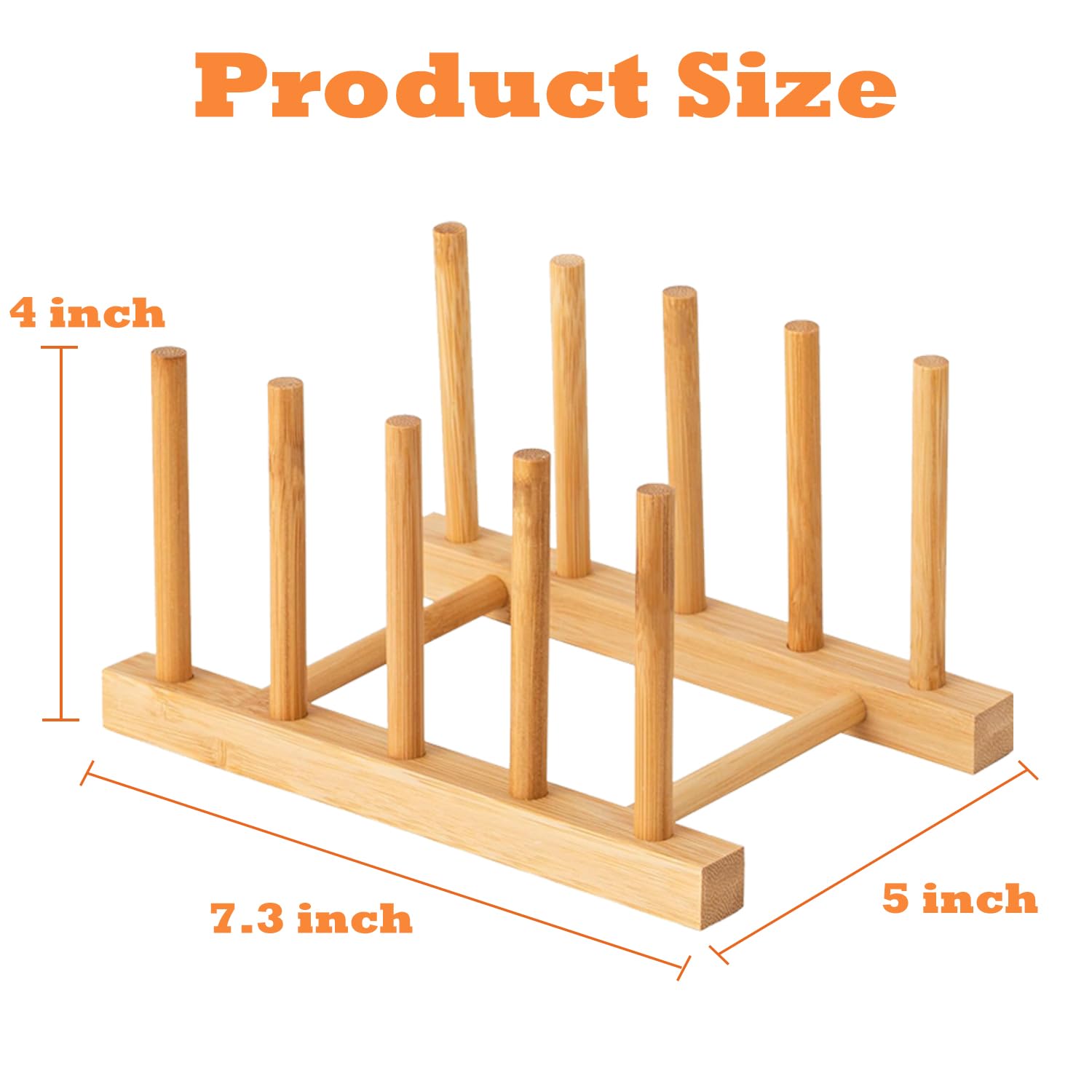 Yuixoseu counter-top dish rack for plates and lids, ideal for small kitchens
