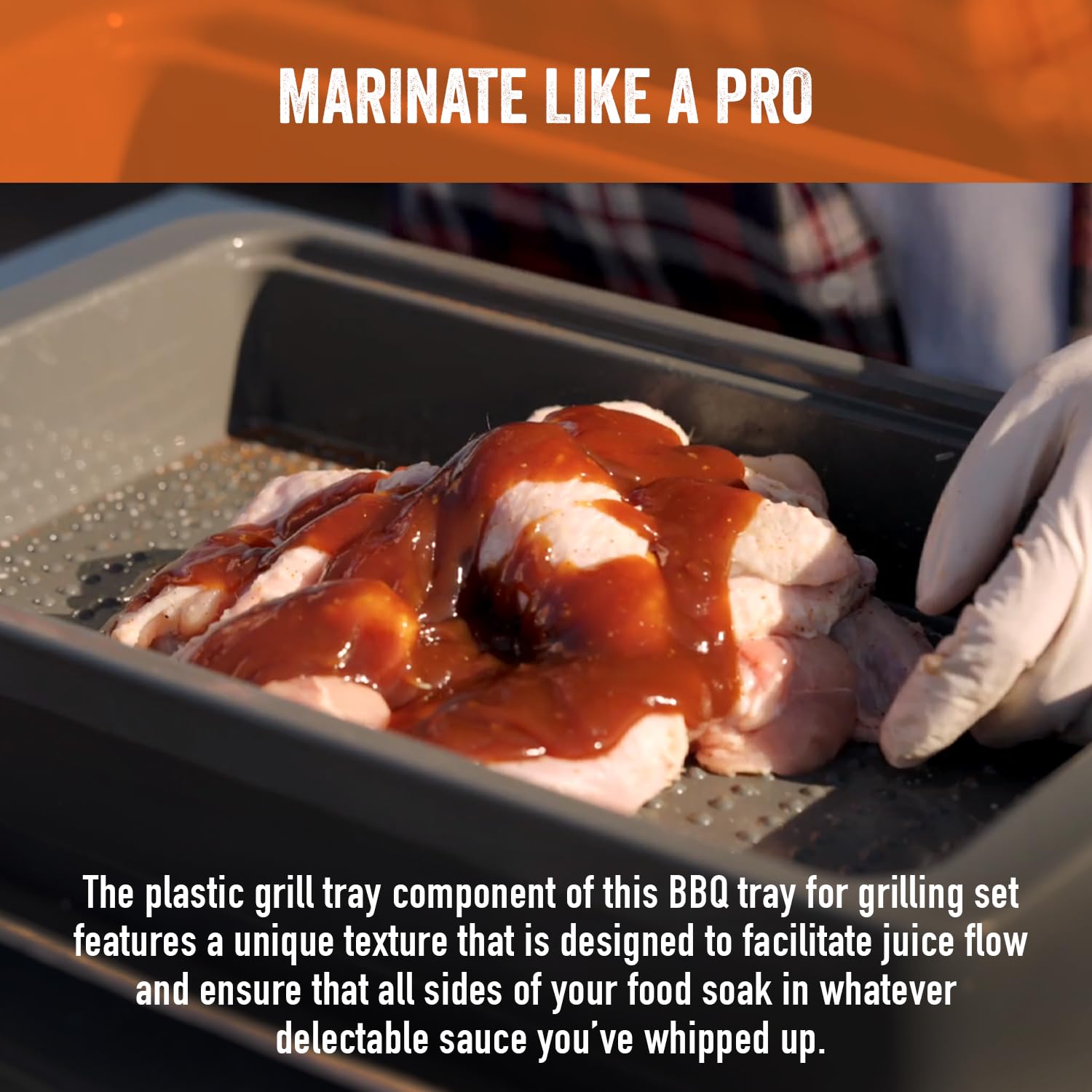 Yukon Glory PREP N SERVE stainless defrosting tray speeds safe thawing of meat