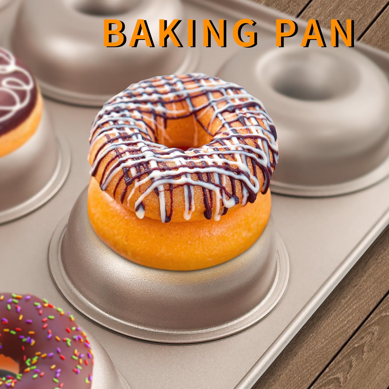 Yumatouch pan with donuts demonstrates uniform browning