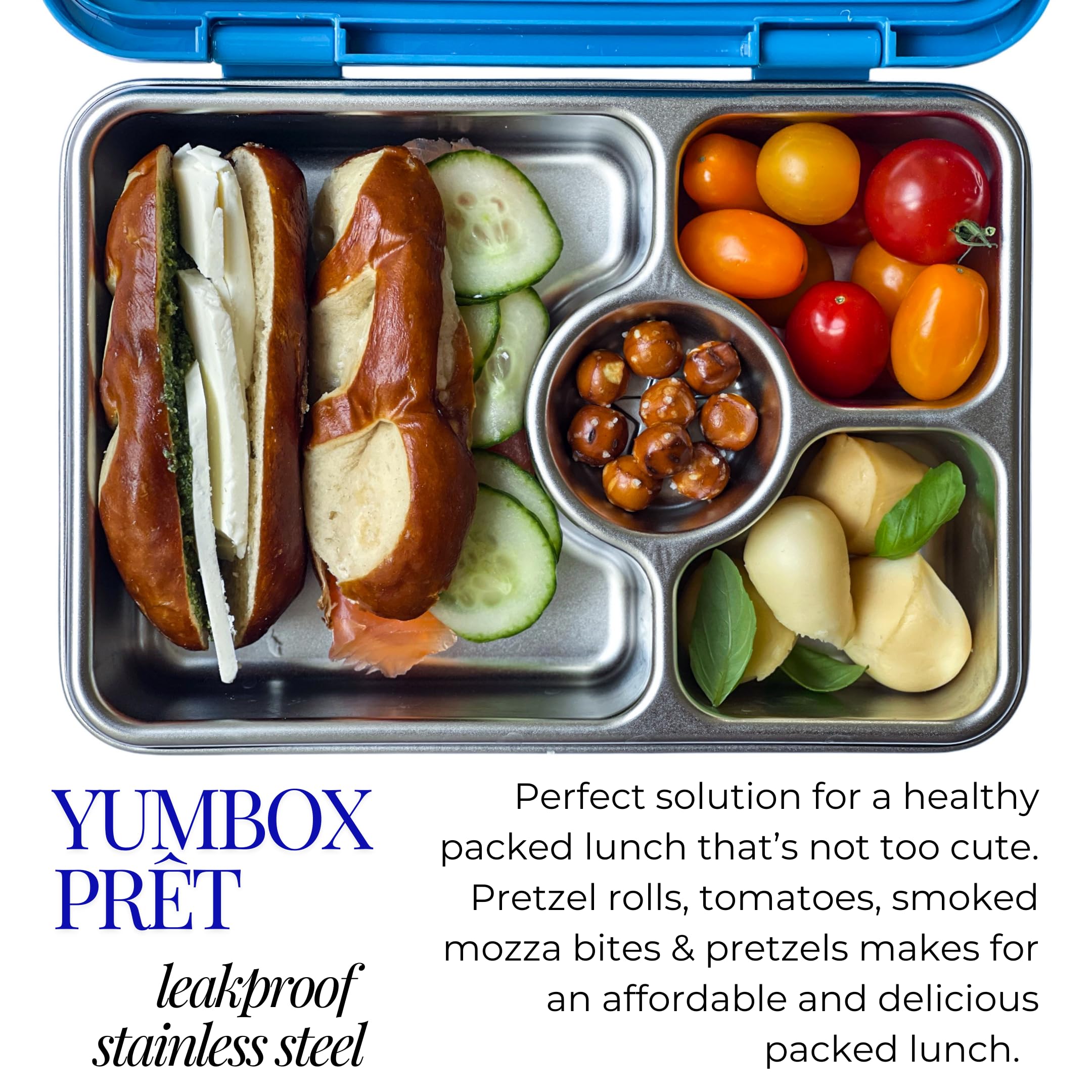Three-section divider keeps foods separated for balanced meals