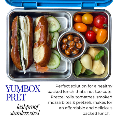 Three-section divider keeps foods separated for balanced meals