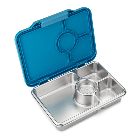 Compact size of Yumbox Prêt fits into kids' lunch bags for easy carrying