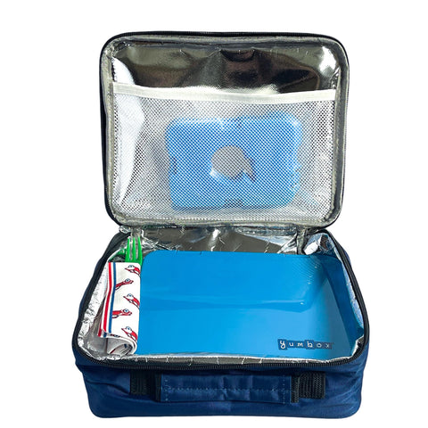 Normandy Blue finish on Yumbox Prêt adds stylish durability