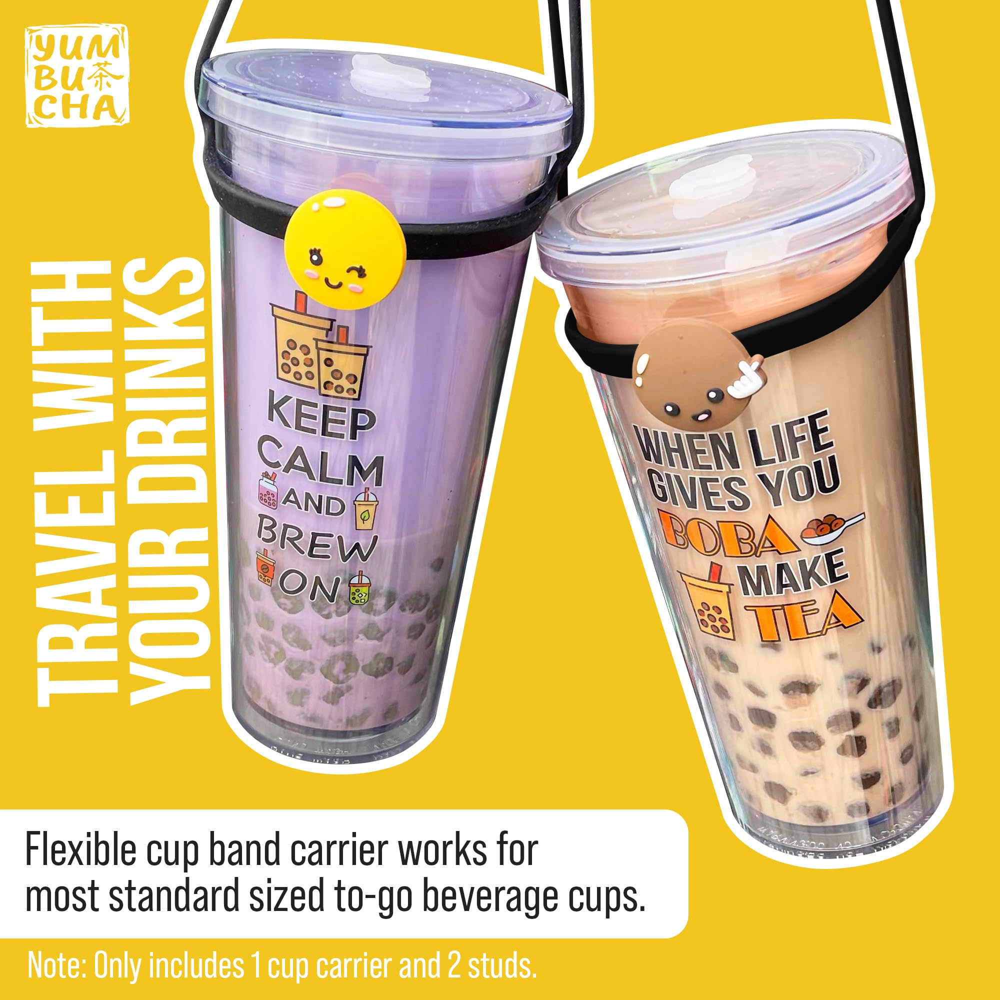 Yumbucha durable tumbler blends elegance with everyday use