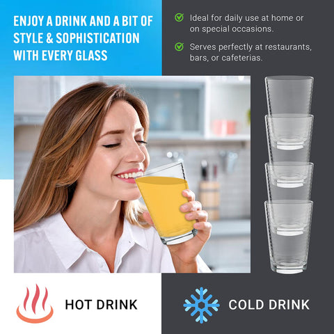 Yumchikel dishwasher-safe juice glasses easy cleaning after meals