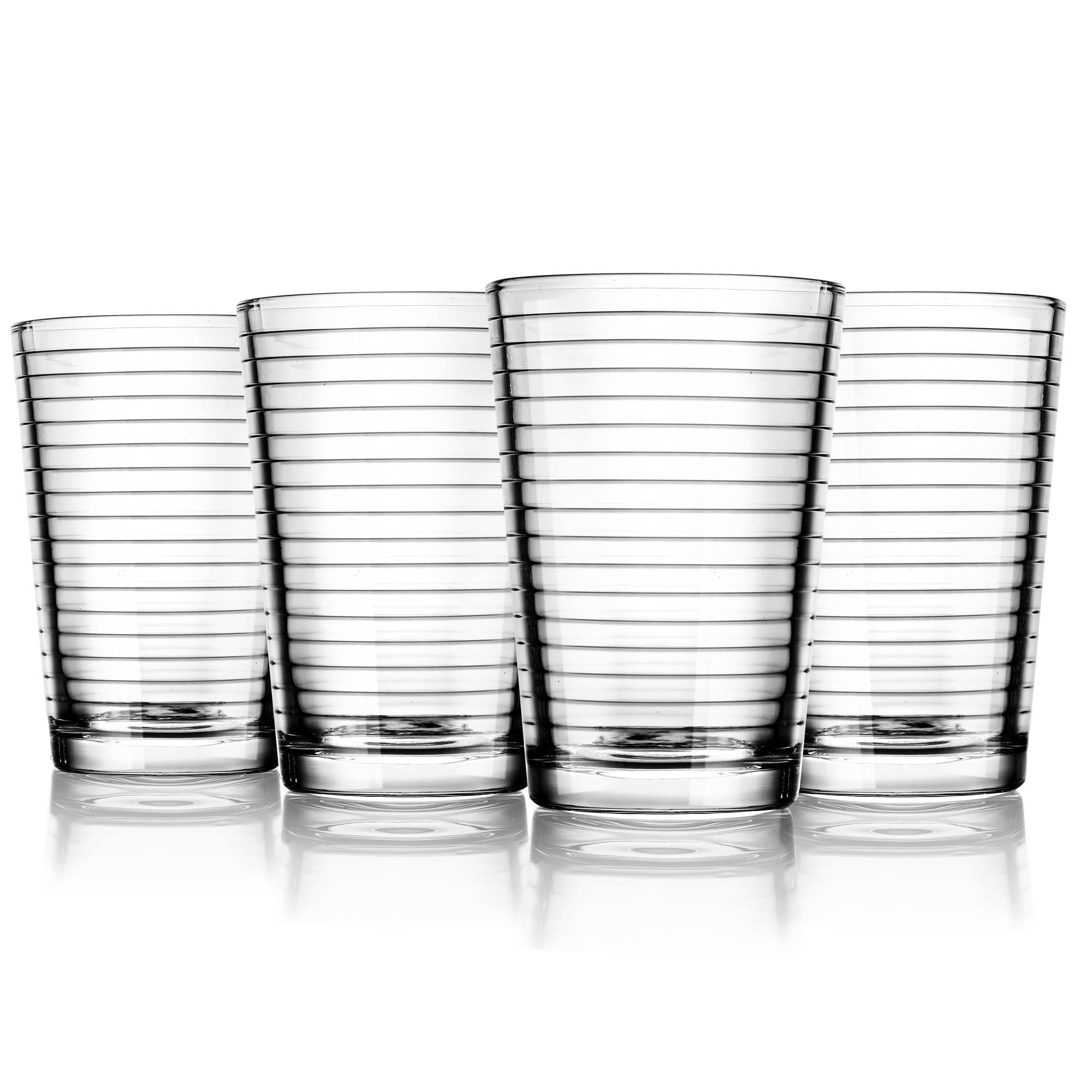 Yumchikel ribbed glasses with beverages create cozy vibes