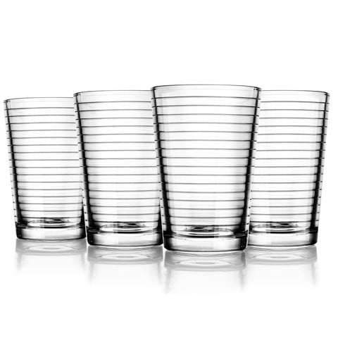 Yumchikel ribbed glasses with beverages create cozy vibes