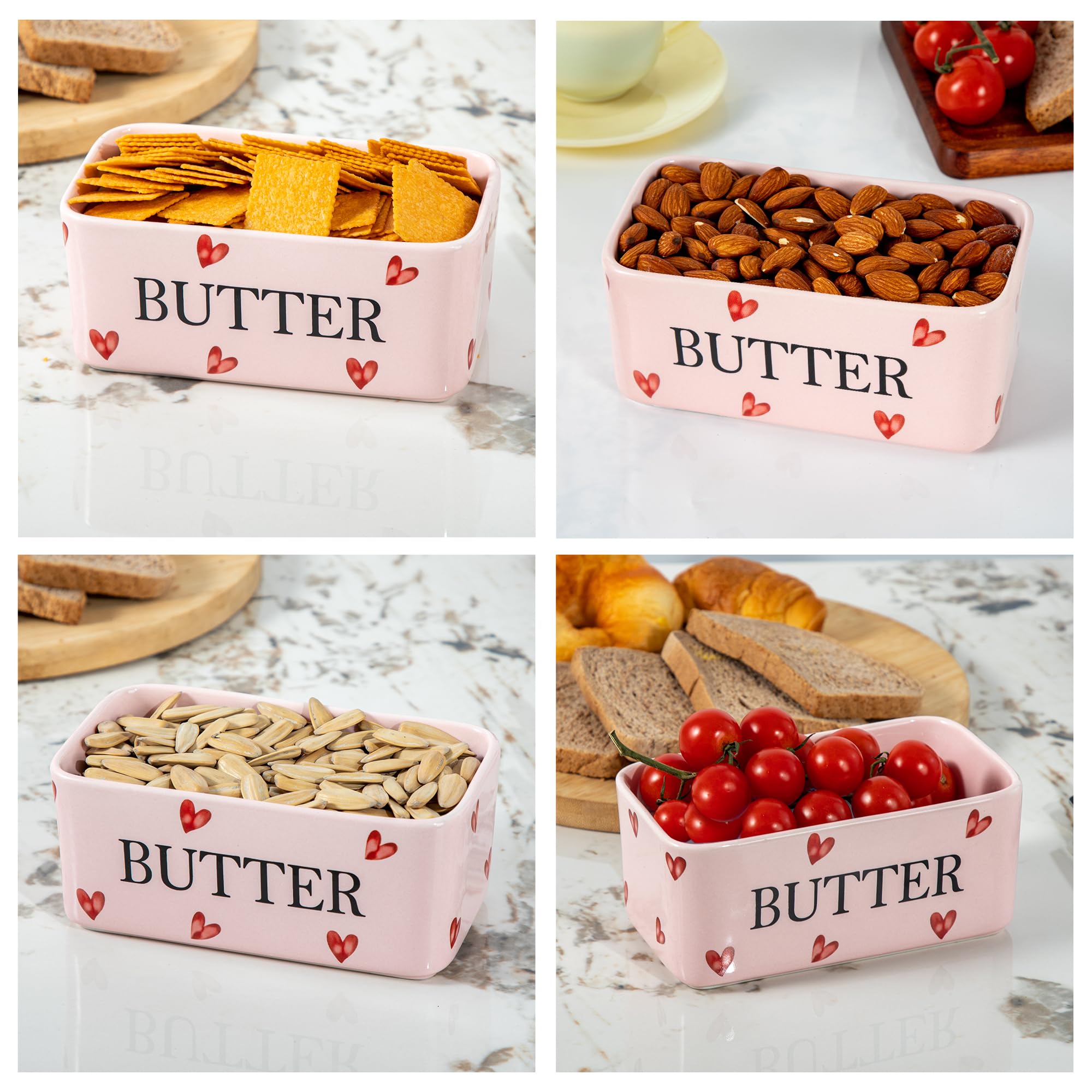 YumiPLUS countertop butter dish complements farmhouse kitchen decor