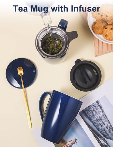 YumKubis stainless steel infuser for easy loose-leaf tea.