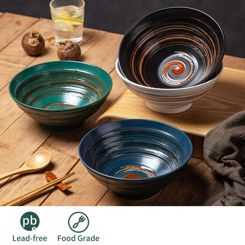 Elegant Japanese-inspired YUN TAO ramen bowls for any table