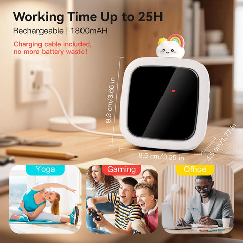 Yunbaoit timer offers 19 ringtones and four volume levels for versatile alerts.