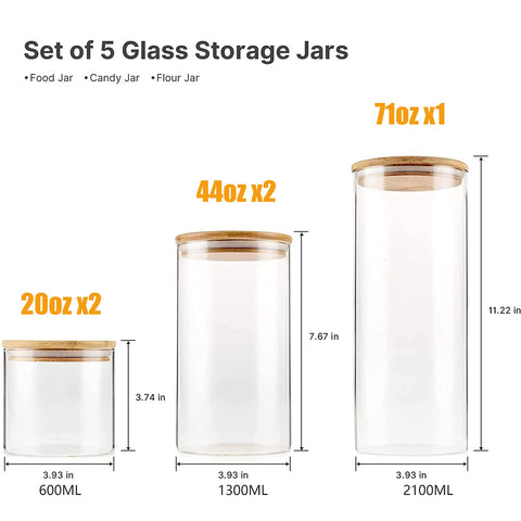 YUNCANG bamboo-lid jars dishwasher-safe for easy cleaning after cooking