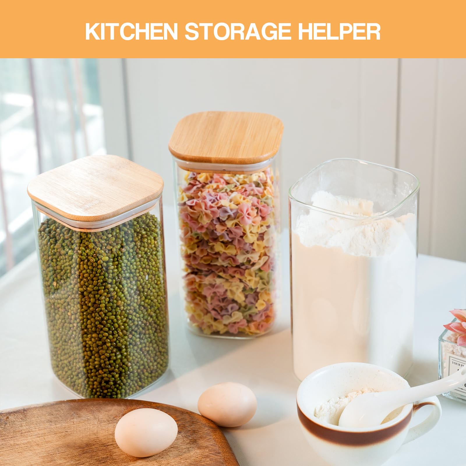 YUNCANG jars are dishwasher-safe for easy cleaning