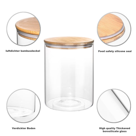 YUNCANG rice sugar flour spice jar for bulk dry goods at a glance