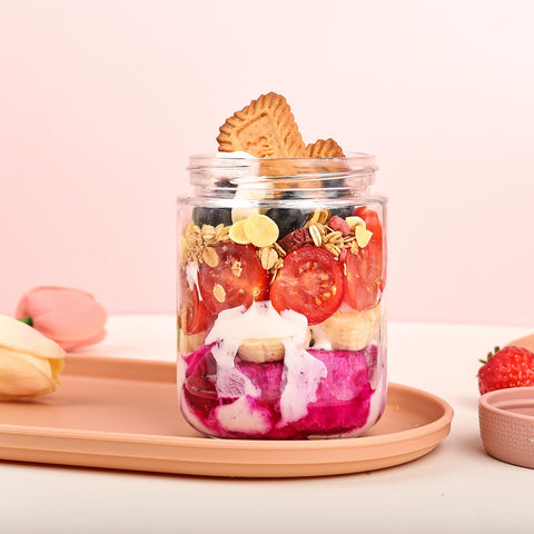 YUNCANG stackable design saves fridge and pantry space.