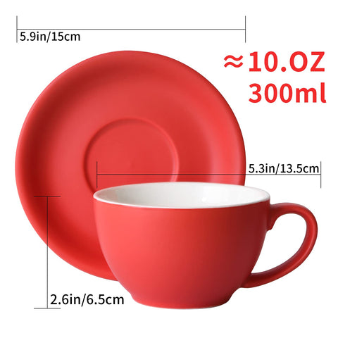 Yundu latte saucer purple complements latte art and entertaining