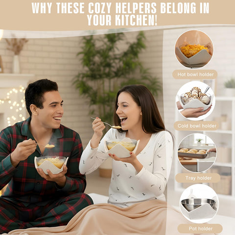 Yungyan square bowl cozy fits most bowls for easy kitchen organization.