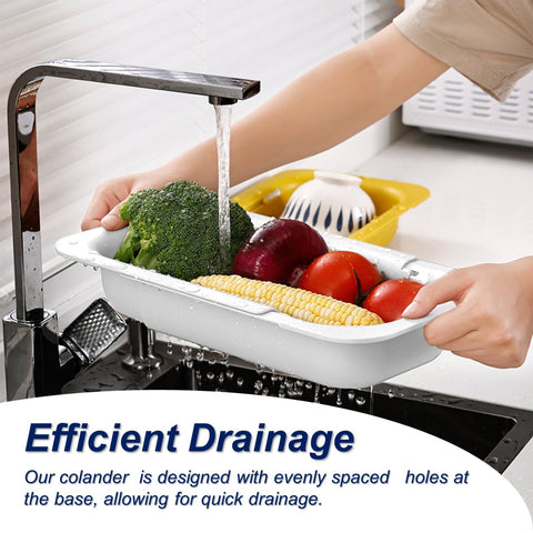 YUNKWONG pasta drain over sink design helps strain hot pasta without extra bowls.