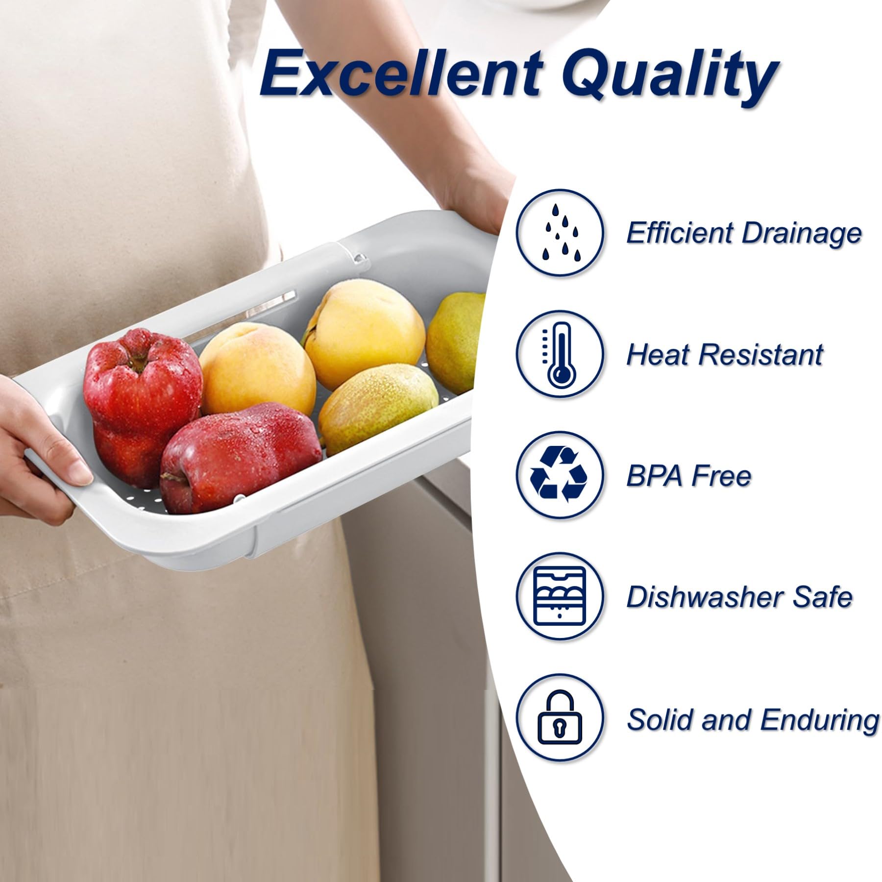 YUNKWONG vegetable rinse basket makes rinsing greens simple and mess-free.