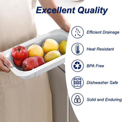 YUNKWONG vegetable rinse basket makes rinsing greens simple and mess-free.