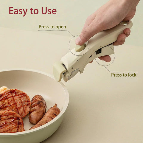 Yunlnny ergonomic curved handle fits the hand for comfortable flipping and transfers.