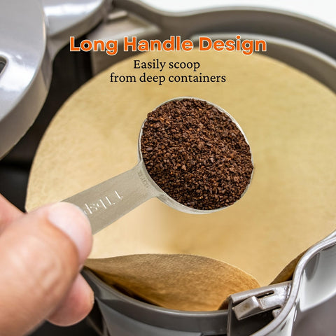 YUNNKEEY D-ring nesting design keeps spoons organized and saves space.