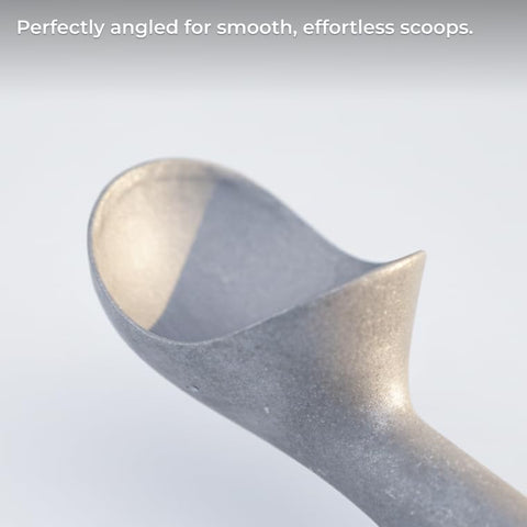 Yuriya scoop features an ergonomic grip for comfortable, effortless scooping
