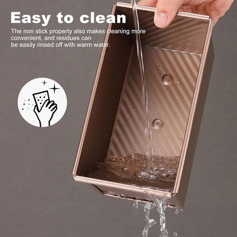 YURTKUMAS loaf pan smooth edges ensure safe handling
