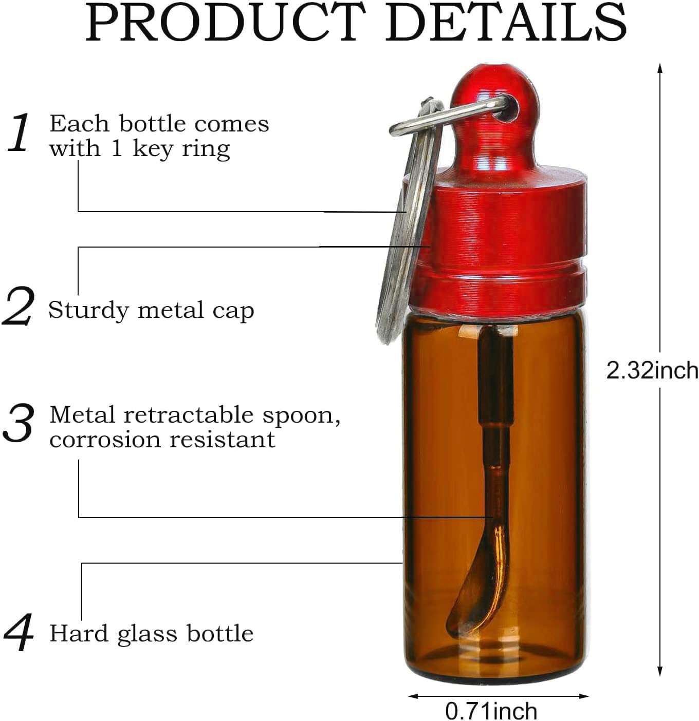 YUSAEAF leakproof glass containers for travel and on-the-go storage