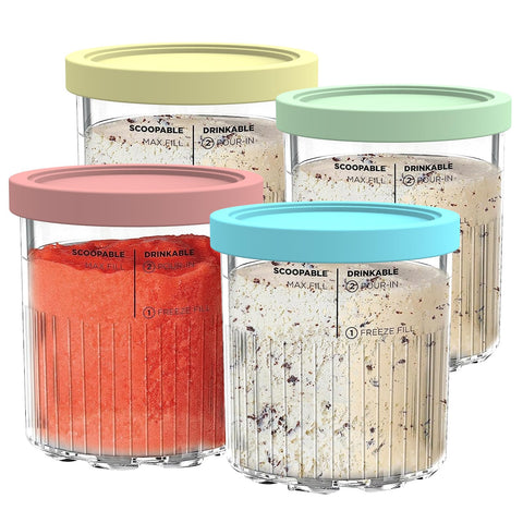 YUSFKJ Ninja CREAMi NC501 pint 4-pack for extra flavor batches at home