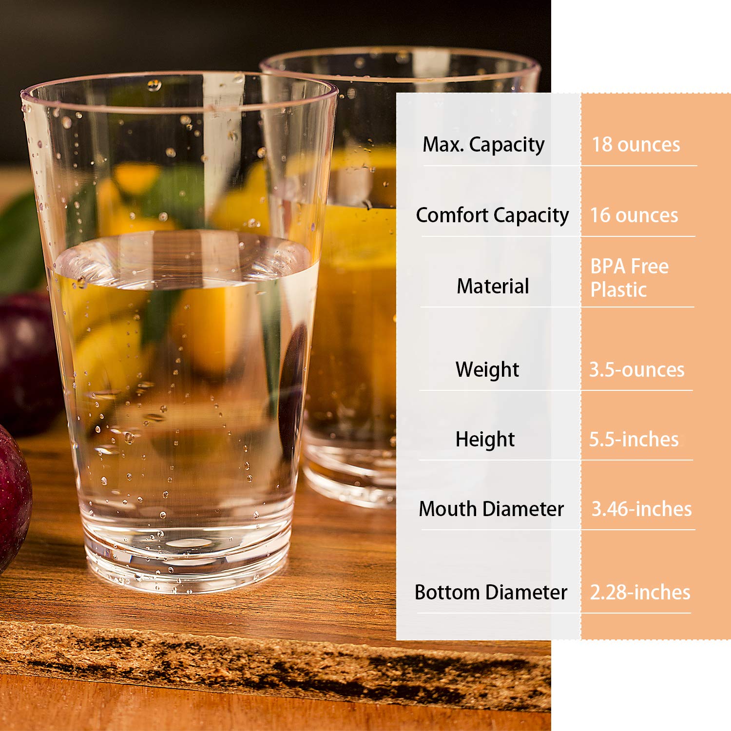 YUYUHUA BPA-free cups ensure safe sipping without risk of glass breakage