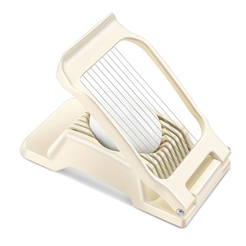 Yuzxaun egg slicer with stainless steel wire for clean, uniform slices.