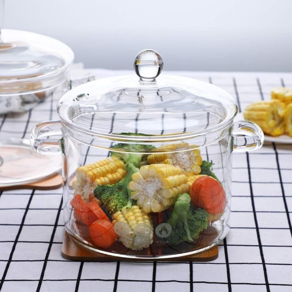 yvsay glass saucepot showing interior clarity for precise cooking