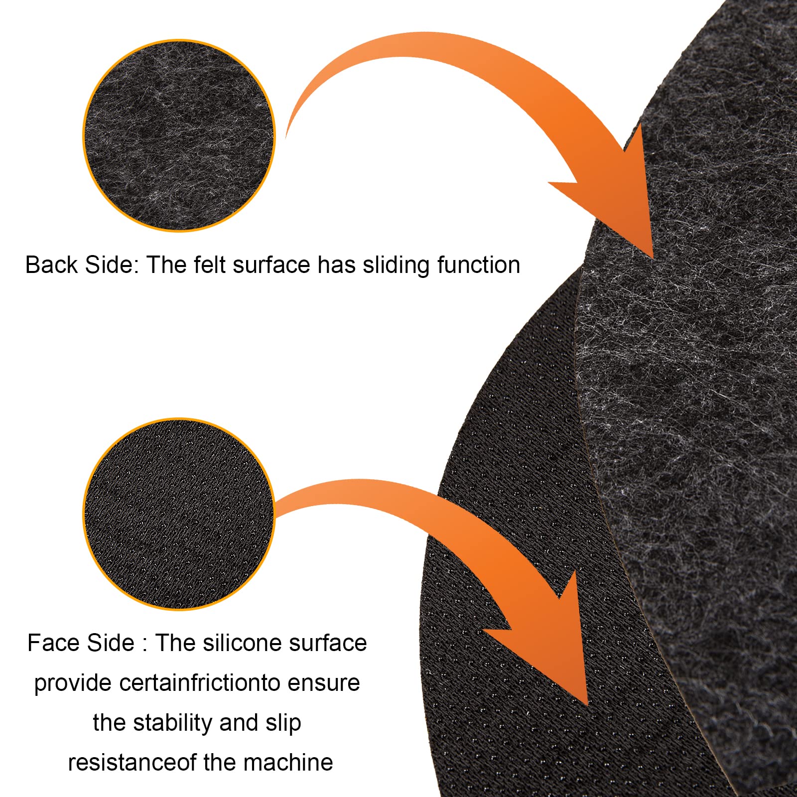 Back felt insulation of the Yxmeiguo oval mat blocks heat transfer
