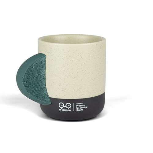 YY Vertical Climbing Mug Evo blue integrated hold detail emphasizes realistic grip for daily use